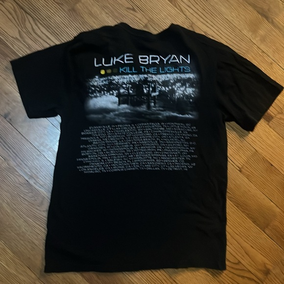 Luke Bryan kill the lights 2016 concert tour black t-shirt men's size small - Picture 5 of 9